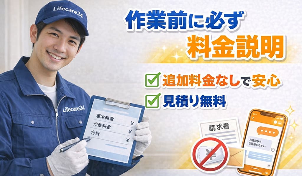 作業前に必ず料金説明